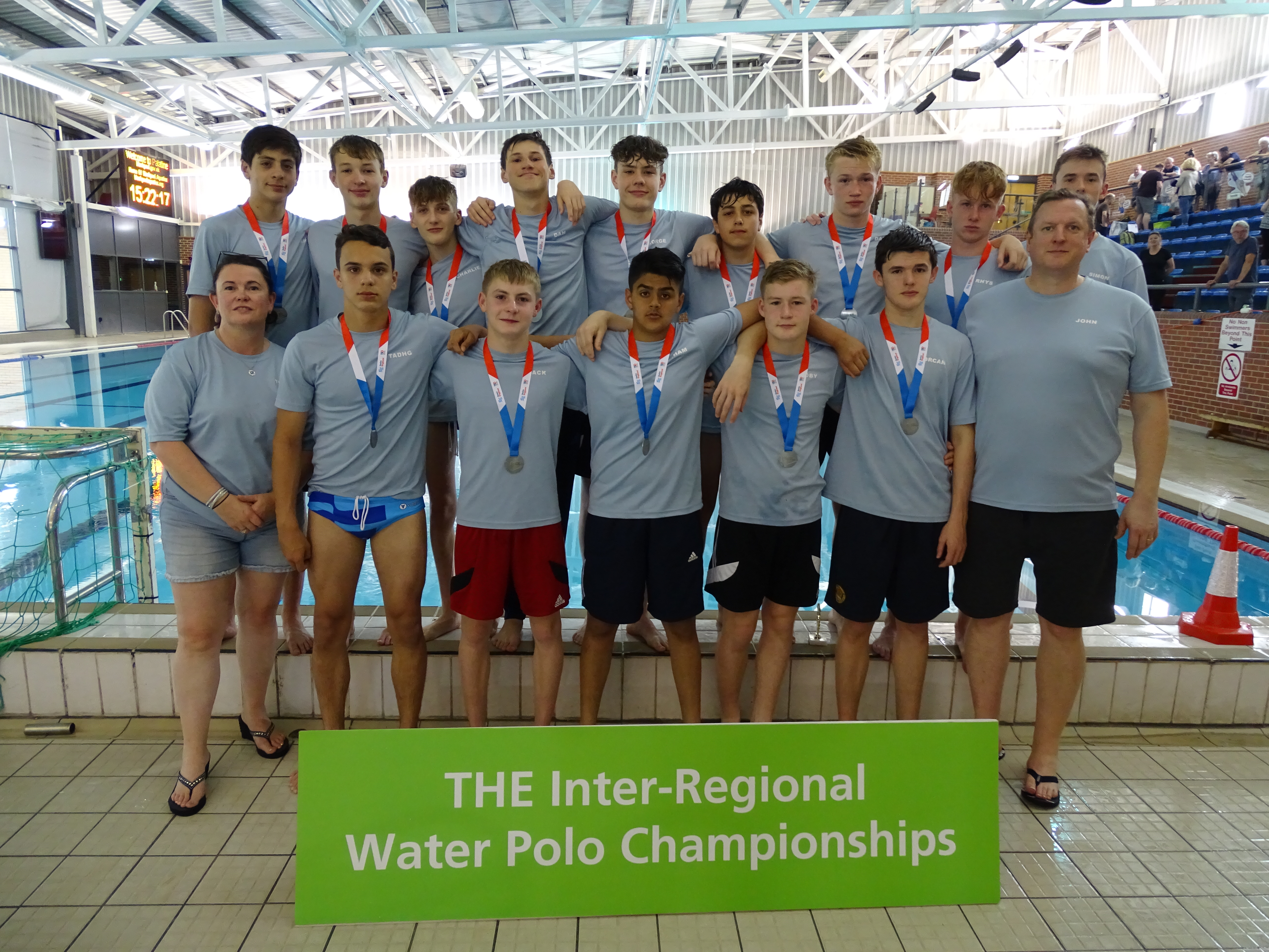 Silver at the Inter Regionals for the Under 16s Water Polo Team