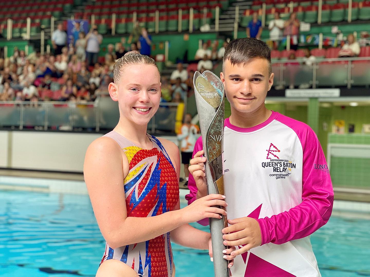 Walsall Artistic Swimming Clubs Spectacular Display and Batonbearer