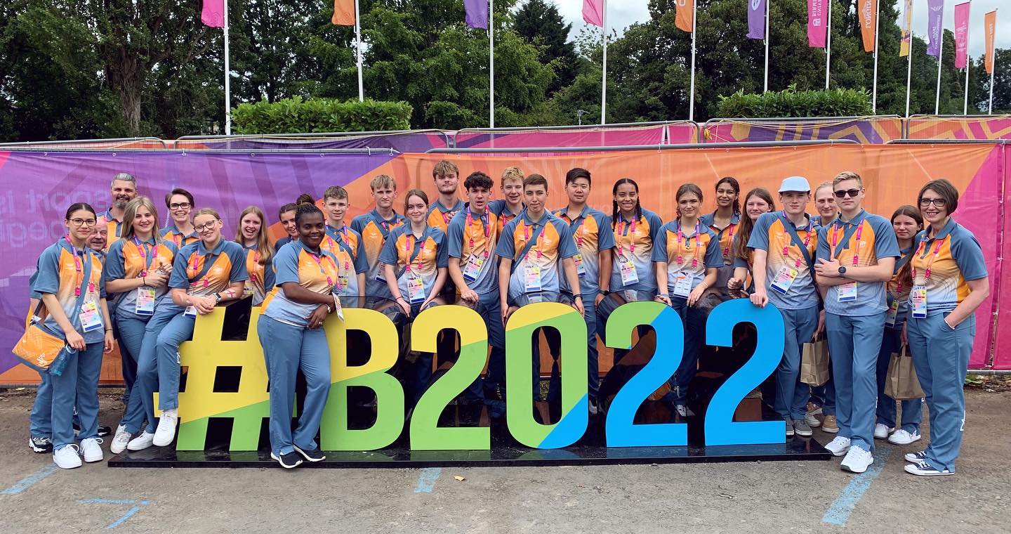 Volunteers from Sandwell Aquatics Club at the Games